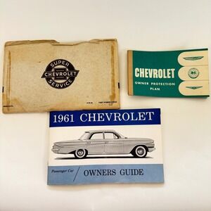 1961 Chevrolet Owner's Guide Manual + Owner Protection Plan Booklet OEM